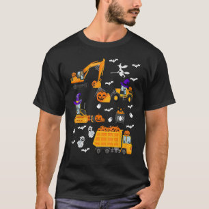 Camiseta Veículo de Construção - Pumpkin de Caminhão de Cra