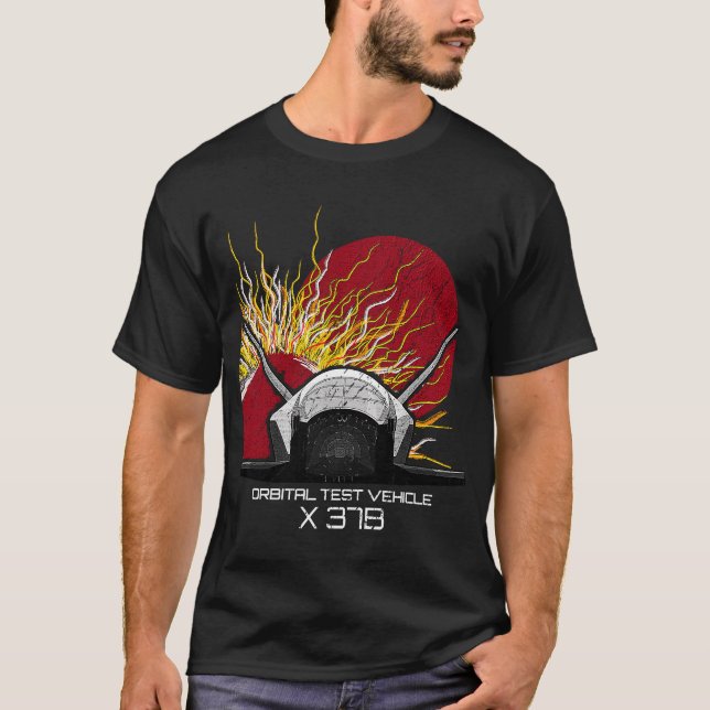 Camiseta Veículo de Ensaio Orbital OTV Espacial X 37B (Frente)