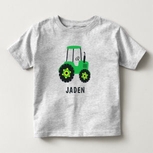 Camiseta Veículo de Fazenda Personalizado de Trator Verde 