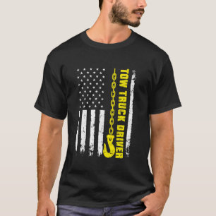 Camiseta Veículo de reboque - condutor de caminhões - US Fl
