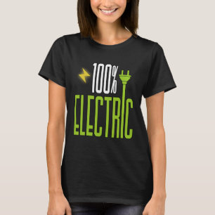 Camiseta Veículo Elétrico Engraçado Terra Dirigindo Por EV
