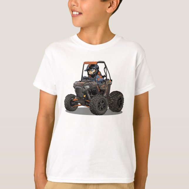 Camiseta Veículo off-road de desenho animado UTV (Frente)