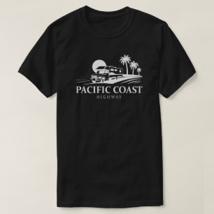 Camiseta Veículo Recreacional de Estrada da Costa do Pacífi