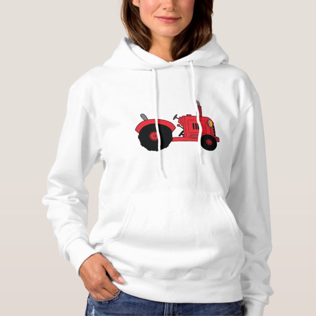Camiseta Veículo Trator Vermelho da Fazenda (Frente)