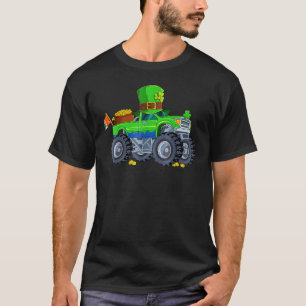 Camiseta Veículos De Caminhão De St Pattyday Para Rapazes C