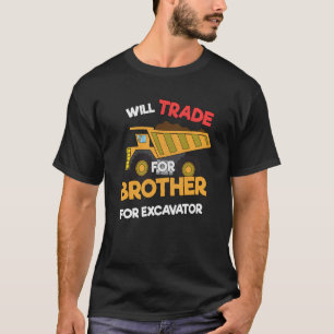 Camiseta Veículos De Construção Comercializarão Irmãos Para
