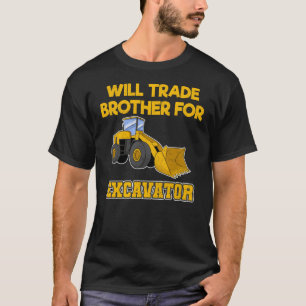 Camiseta Veículos De Construção Comercializarão Irmãos Para