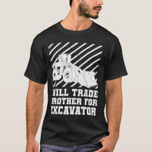 Camiseta Veículos De Construção Comercializarão Irmãos Para