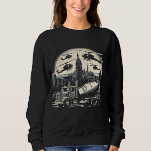 Camiseta Veículos de Construção de Caminhões Misturadores d