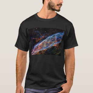Camiseta Veil Nebula Supernova Mantém Telescópio Hubble