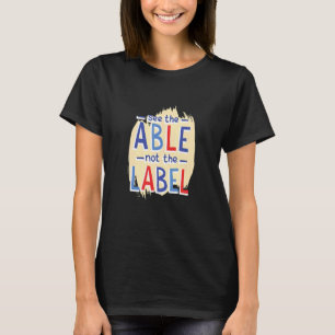 Camiseta Veja A Capa Não O Autismo Da Etiqueta