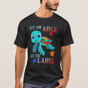 Camiseta Veja A Habilidade Não É A Consciência Do Autismo D