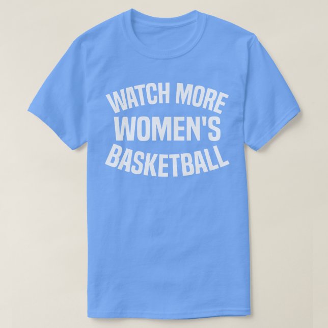 Camiseta veja mais mulheres no basquete (Frente do Design)