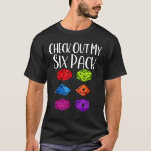 Camiseta Veja Meu Dice De Seis Pacotes Para Dragões Rpg Gam
