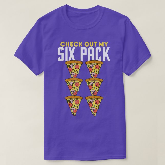 Camiseta Veja Meu ginásio Engraçado Da Pizza Do Si Pack (Frente do Design)