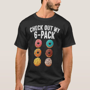 Camiseta Veja Meu Gym Sarcástico De Rosquinha De Seis Pack 