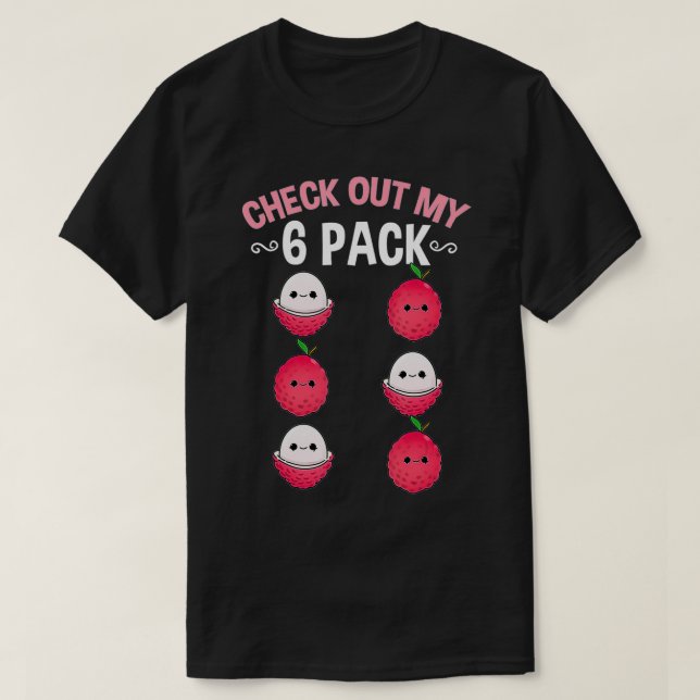 Camiseta Veja Meu Pacote Si Kawaii Lychee (Frente do Design)