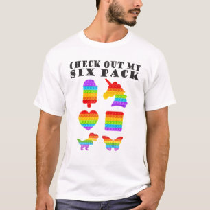 Camiseta Veja Meu Pop De Fidget Legal Com Seis Pacotes Que