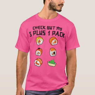 Camiseta Veja Meu Sushi de Pacote Seis 5+1
