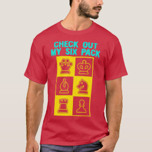 Camiseta Veja Meu Xadrez De Seis Pacotes Por Chess Lover