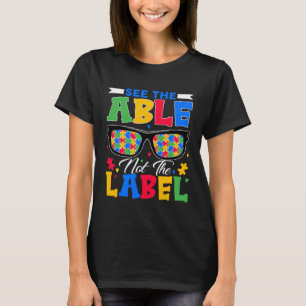 Camiseta Veja O Able Not The Label Quebra-cabeça Glass Auti