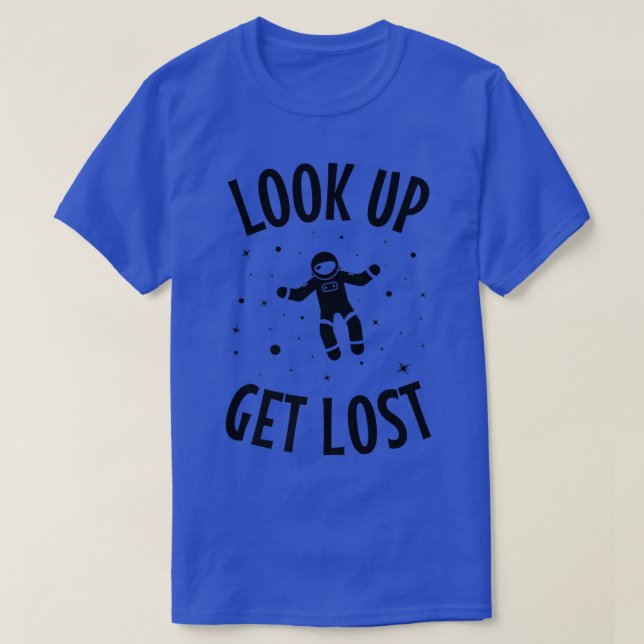Camiseta Veja O Astronauta Espacial Perdido (Frente do Design)