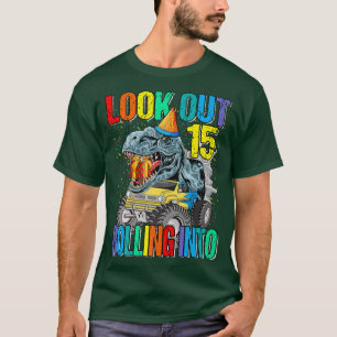 Camiseta Veja O Dinossauro Monstro De Caminhão