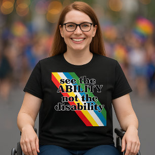 Camiseta Veja o Inspiration Abability Disability Pride
