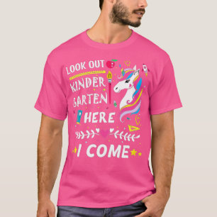 Camiseta Veja o jardim de infância aqui Eu venho garotinhas