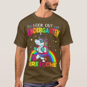 Camiseta Veja O Jardim De Infância Aqui Eu Vim Um Funny Uni