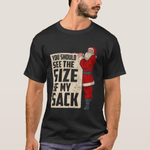 Camiseta Veja O Tamanho De Meus Papais noeis Engraçados Cla
