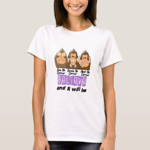 Camiseta Veja que para falar não ouça nenhum cancer 1