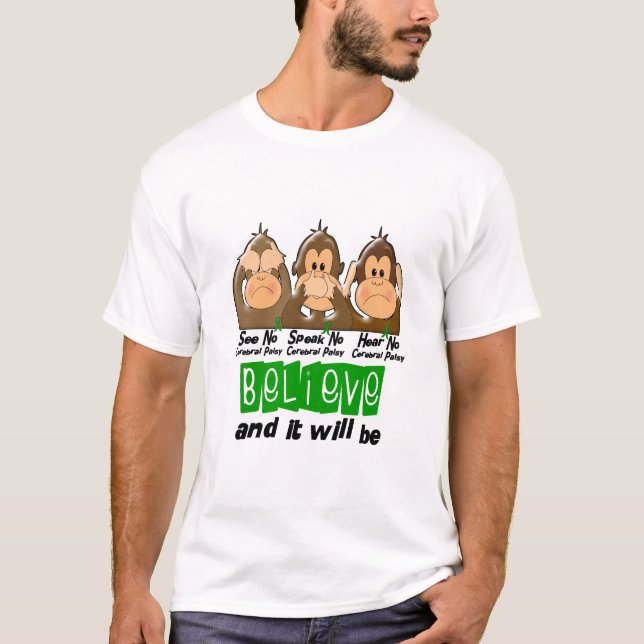 Camiseta Veja que para falar não ouça nenhuma paralisia (Frente)