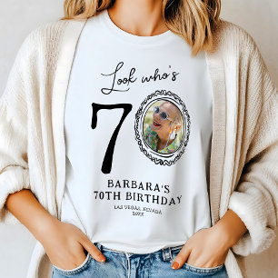 Camiseta Veja quem é Setenta Foto 70 Aniversário
