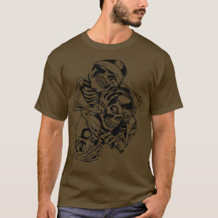 Camiseta Veja Sem Mau de Ouvir Sem Mau Falar Sem Mau 3 Sábi