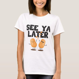 Camiseta Veja uma batata mais atrasada da microplaqueta de