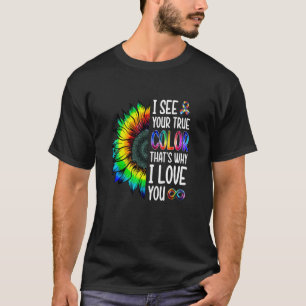 Camiseta Vejo Suas Verdadeiras Cores Autismo Conscientizaçã
