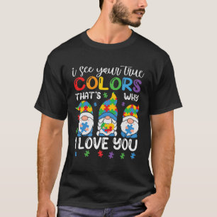 Camiseta Vejo Suas Verdadeiras Cores Gnomos Conscientização