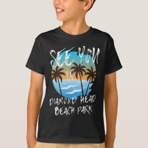 Camiseta Vejo Você Diamond-head-beach-park Retro Vintage Oa