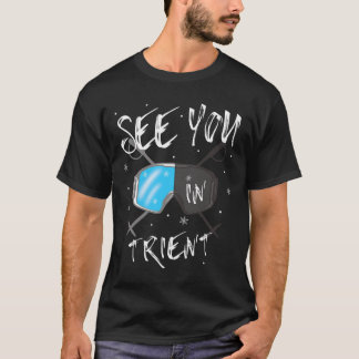 Camiseta Vejo Você Em Trient Caminhando Na Itália Férias De