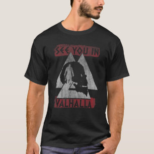 Camiseta Vejo Você Em Valhalla Ragnar Valknut Vikings