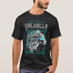 Camiseta Vejo Você Em Valhalla Viking Warrior Northmen
