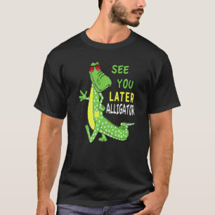 Camiseta Vejo Você Mais Tarde Jacaré Depois de Um Tempo Cro