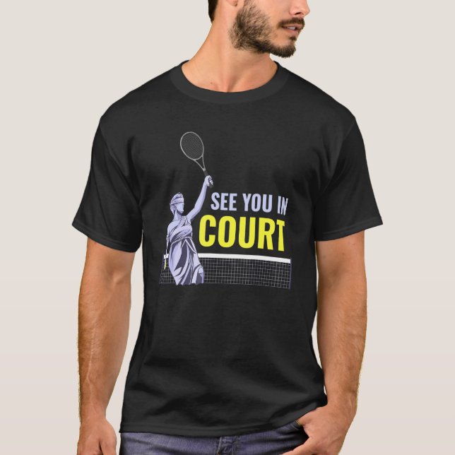 Camiseta Vejo Você Na Corte Tênis (Frente)