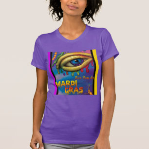 Camiseta Vejo Você No Mardi Gras Eye