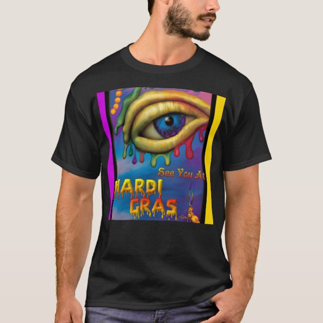 Camiseta Vejo Você No Mardi Gras Eye (Frente)