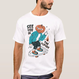 Camiseta Vejo Você No Skateboard De Flipside Halloween