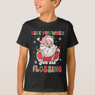 Camiseta Vejo Você Quando Foge O Dentista De Natal