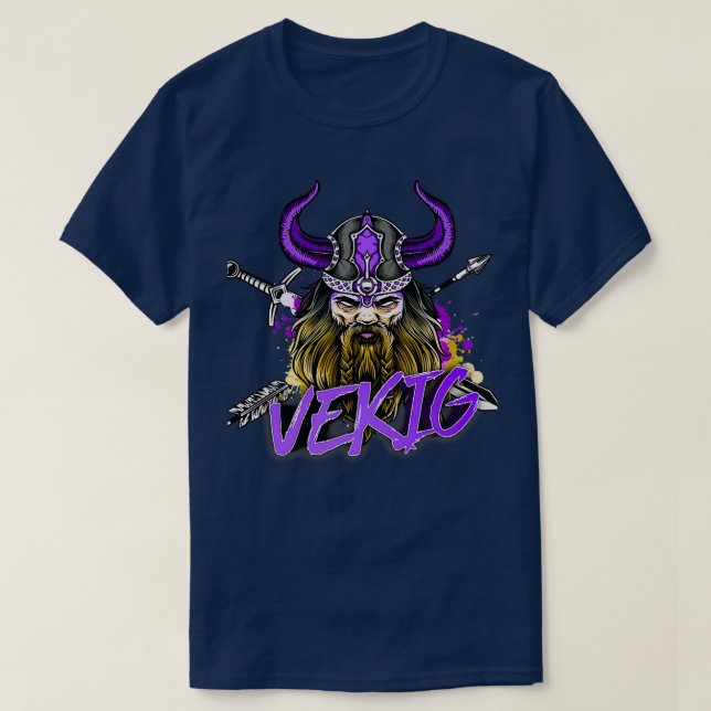 Camiseta vekig Valhalla 1 (Frente do Design)