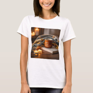 Camiseta Vela confortável acesa à noite